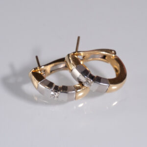 Gold 18K(750) Earrings with Diamonds