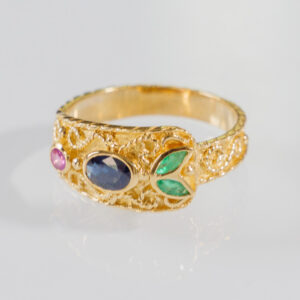 Byzantine Yellow Gold (750) Ring