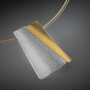 Necklace in Silver 925 and Yellow Gold K22