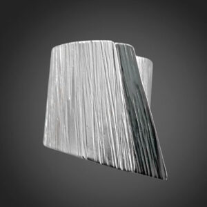 Ring in 925 Silver with Oxidized details