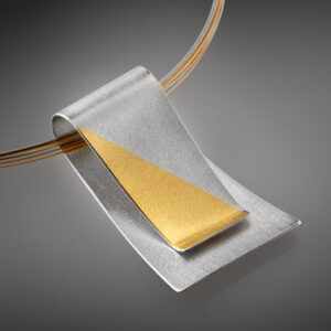Necklace in Silver 925 with Yellow Gold K22