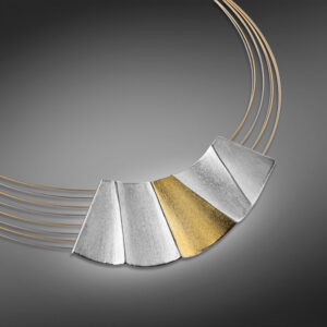 Necklace in Silver 925 and Yellow Gold K22