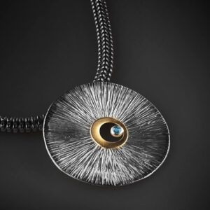 Necklace in Silver 925 with Yellow Gold 750 (18K)