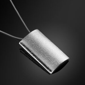 Necklace in 925 Silver with Hematite stones