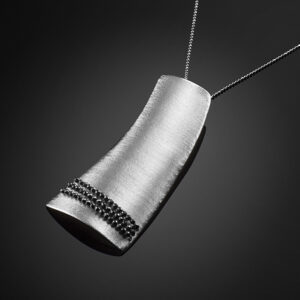 Necklace in 925 Silver with Hematite stones