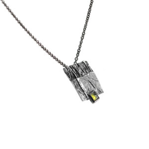 Necklace in 925 Silver Oxidized