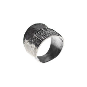 Ring in 925 Silver Oxidized